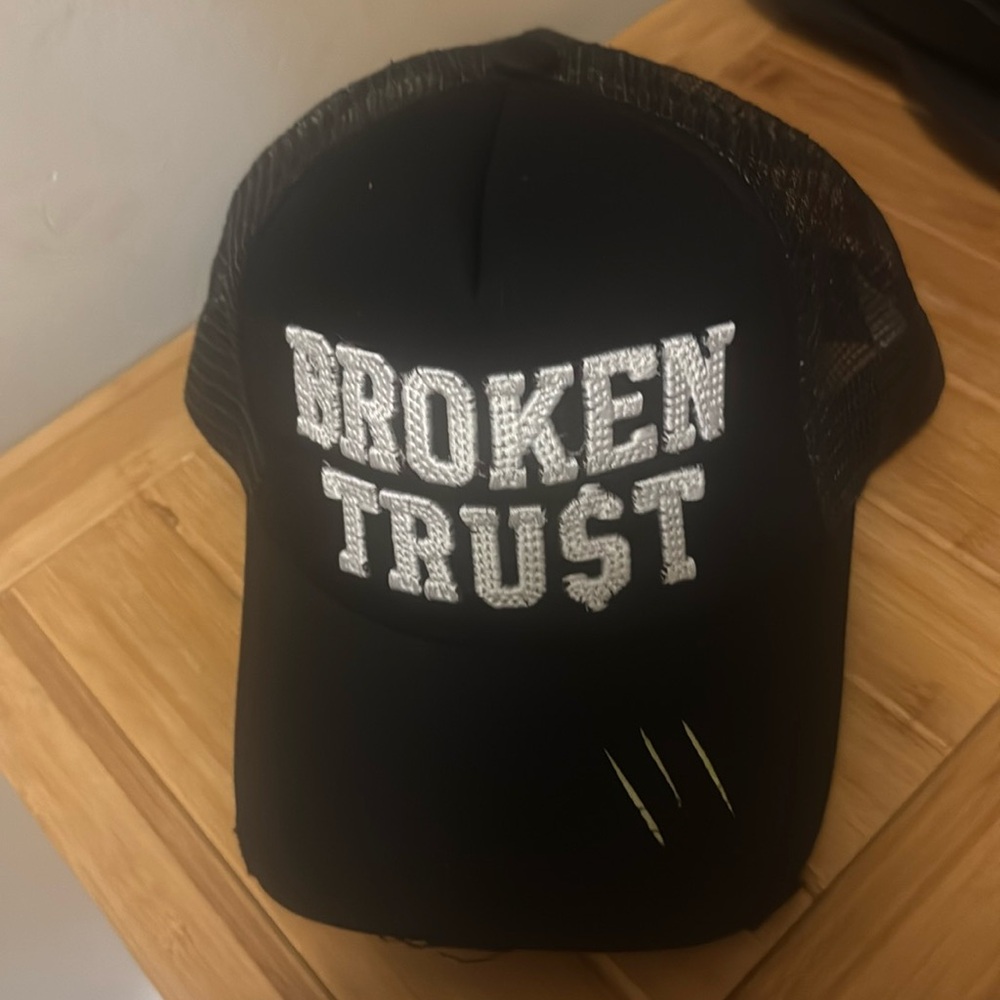 “Broken Trust” Trucker Hat NWOT